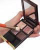 Blending eyeshadow with a blending brush